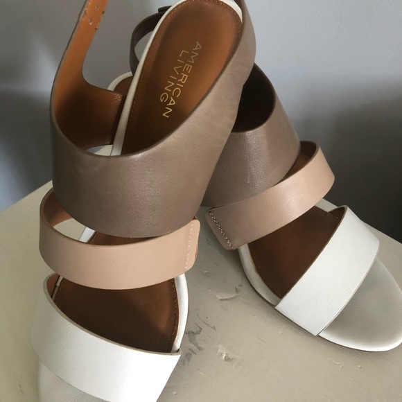 American Living Stacked Heel Sandals - Picture 3 of 6